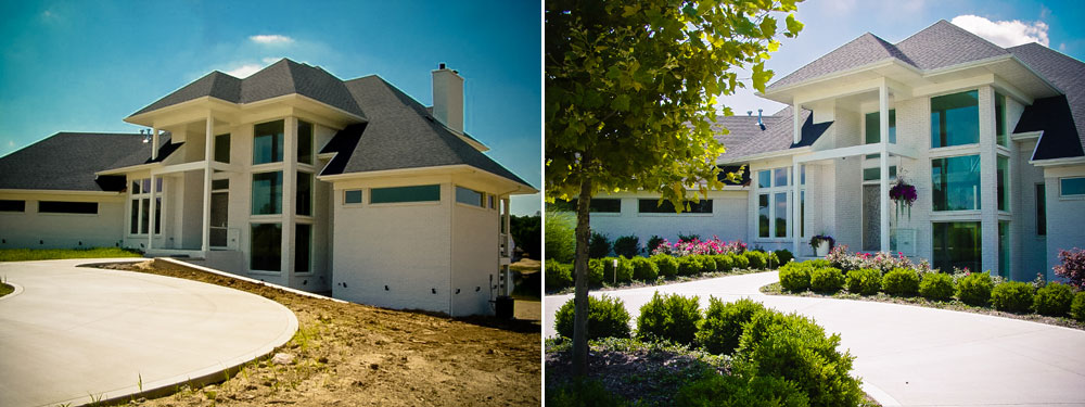 Landscaping - Before and After - Hoot Landscape and Design
